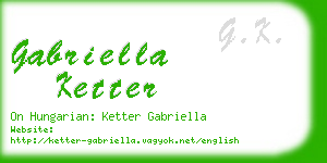 gabriella ketter business card